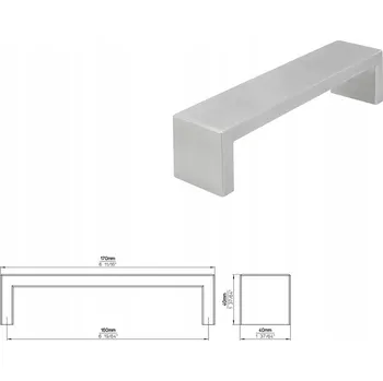 Nábytkové kování Nábytková úchytka SIRO 1739-170N1 nerezová ocel kartáčovaná