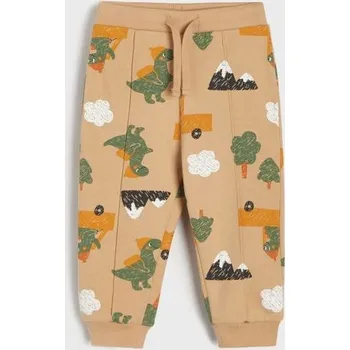 Sinsay - Teplákové kalhoty se širokými nohavicemi - béžová - 7999C-80X - 7999C-80X-98-1