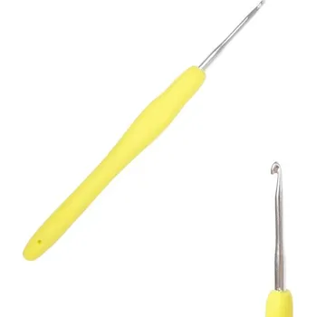 Rybářský háček Háček s pogumovanou ručkou 2,5mm žlutý