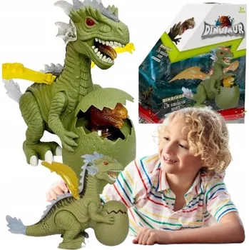 Figurka Interaktivní Dinosaurus Drak chodí, svítí a řve