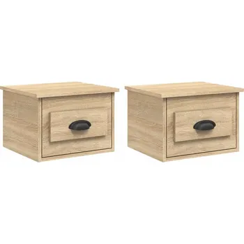 Noční stolek Závěsné noční stolky dub sonoma 41,5 x 36 x 28 cm (2 ks)