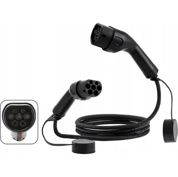 Nabíjecí kabel pro elektromobil Nabíjecí kabel Typ 2 EV, dvojitá zástrčka pro stanice Tesla, Mercedes, BYD