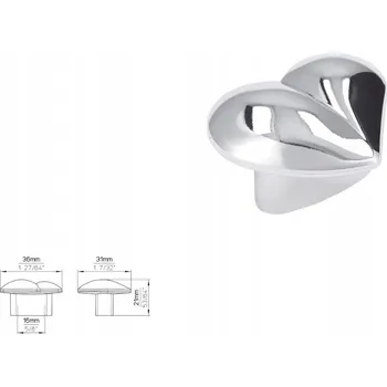 Nábytkové kování Nábytková úchytka SIRO 01006-36MT1 chrom lesklý