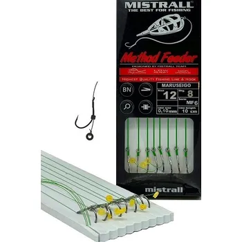 Rybářský háček Háčky na vodu, plovoucí háčky, s návazcem, s protihrotem, háčky Mistrall 10 ks