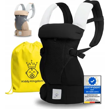 KIDDY KINGDOM Ergonomické Nosítko Pro Miminka 3v1 Černé