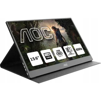 Monitor LED monitor AOC 16T15 IPS USB FHD HDMI 15,6" 1920 x 1080 px IPS / PLS