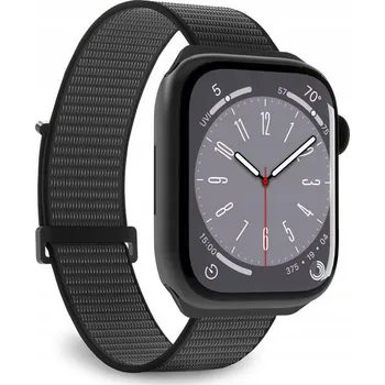 Řemínek na hodinky Řemínek pro Apple Watch 38/40/41 mm PURO Nylon Sport Černý