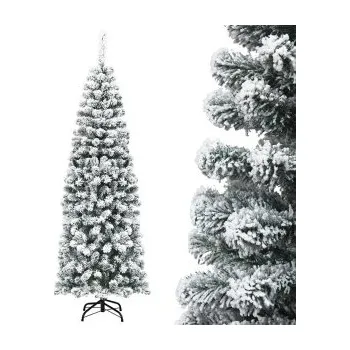 Vánoční stromek Umělý vánoční stromek CM22872 s kovovým stojanem, 180 cm - A COSTWAY