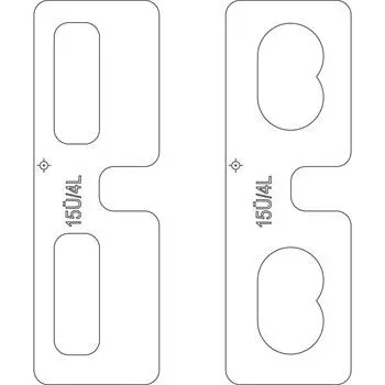 MACO frézovací rám pro rohová/nůžková ložiska DT falc 4 mm přesah 15 mm