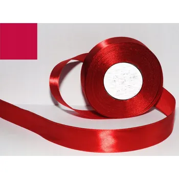 Stuha Saténová stuha tmavě červená 12mm x 32m 4 ks | AX12-24