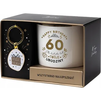 HRNEK PŘÍVĚSEK NA KLÍČE DÁRKOVÁ SADA K NAROZENINÁM DÁREK K 60. NAROZENINÁM PRO BABIČKU DĚDEČKA