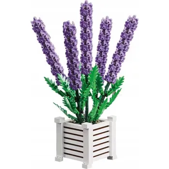 ostatní stavebnice Stavební Stavebnice květiny v květináči LAWENDA 1204 dílů 101-5