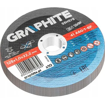 Řezný kotouč Graphite řezné kotouče na kov 125 x 1.0 x 22.2 mm 10 kusů 55H578