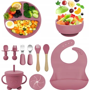 Sada nádobí BIZCASA Silikonová Sada Nádobí pro Děti, 11 Dílů