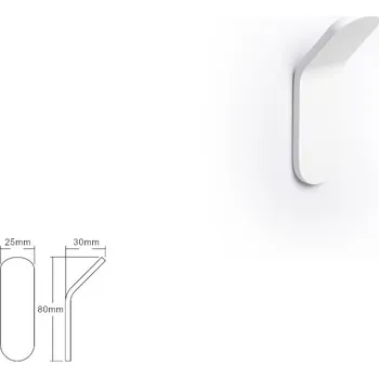 Věšák Nástěnný věšák na nábytek VIEFE 7012 TIK, matná bílá 7012040LM1