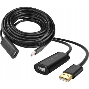 Datový kabel Ugreen aktivní prodlužovací USB 2.0 kabel 480 Mbps, 5 m, černý (US121 10319)