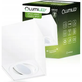 Bodové svítidlo Kvadratový bodový reflektor Lumiled bílý