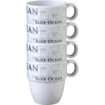 Sada hrnků Brunner Blue Ocean, 4 kusy, 300 ml