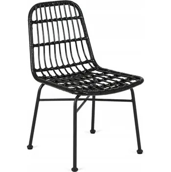 Zahradní křeslo Mebel Elite technorattan černé