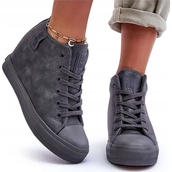 Dámská obuv Big Star dámské tenisky MM274005 Tmavě Šedá velikost 39