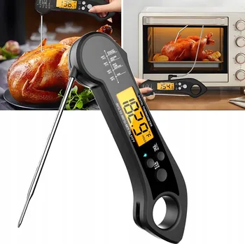 Kuchyňský teploměr BEZDRÁTOVÝ DIGITÁLNÍ KUCHYŇSKÝ TEPLOMĚR LCD SONDA NA MASO STEAKY