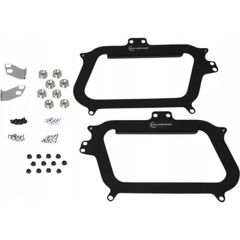 Motodoplněk SADA ADAPTÉRŮ ZE SYSTÉMŮ GIVI PRO KUFRY TRAX EVO A ADV, SW-MOTECH ČERNÉ