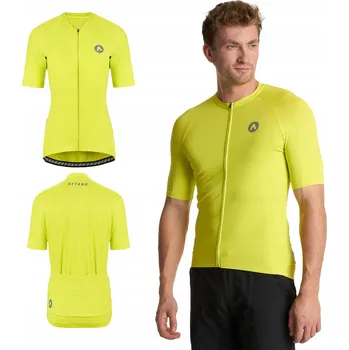 cyklistický dres Pánský cyklistický dres ATTABO Setvi zelený XXL SLIM FIT LEHKÝ PRODYŠNÝ