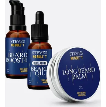Péče o vousy Steve’s Let It Grow Set – sada pro podporu růstu vousů, hydrataci a úpravu porostu Kompletní sada pro růst a péči o vousy
