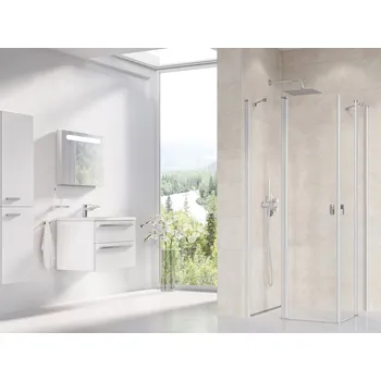 RAVAK CRV2-90 satin+transparent 1QV70U00Z1