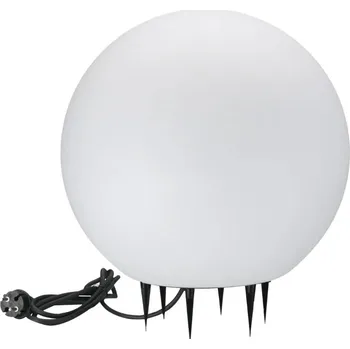 Venkovní osvětlení Zahradní lampa Goldlux koule bílá 38 cm / 40 cm patice E27 IP65 voděodolná
