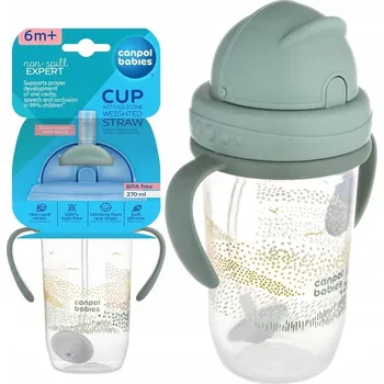Kojenecká láhev Canpol babies Hrneček s brčkem a závažím 270 ml MOUNTAINS (Horská kolekce)
