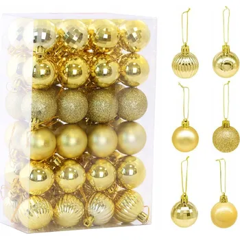 Vánoční dekorace Sady vánoční koule 4 cm 48 ks