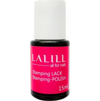 Lak na nehty LaLill 15 ml černý lak na nehty pro razítkování