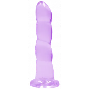 RealRock Bulbous Dildo with Suction Cup 17 cm, fialové