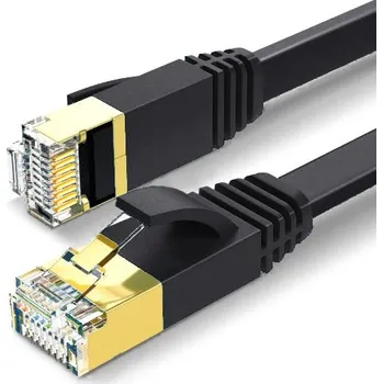 Síťový kabel PLOCHÝ ETHERNETOVÝ KABEL LAN SFTP CAT7 15m