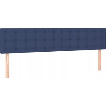 Čelo postele modré 160 x 5 x 78/88 cm, nastavitelná výška