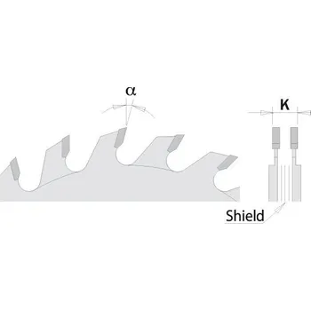 Příslušenství k pile "CMT Předřezový kotouč dvoudílný - D120x2,8-3,6 d50 Z12+12 HW"