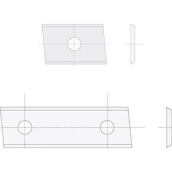 Fréza "IGM N014 Žiletka tvrdokovová Z2 zkosená - 20x12x1,5 Dřevo P"