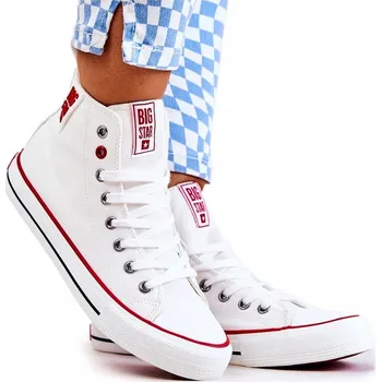 Dámské tenisky VYSOKÉ TENISKY BIG STAR JJ274127 BÍLÉ 37