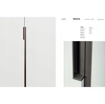 Nábytkové kování Nábytková úchytka VIEFE HEXXA 0449 délka 200 mm kovový bronz 0449200LM41