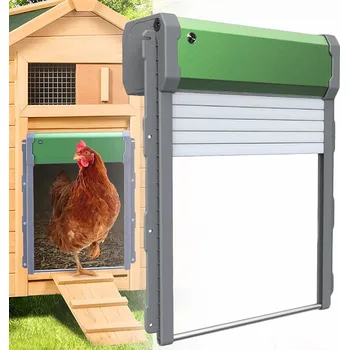 Teplovzdušný ventilátor AUTOMATICKÉ DVEŘE DO KURNÍKU SOLÁRNÍ NAPÁJENÍ DÁLKOVÉ OVLÁDÁNÍ BEZPEČNOST