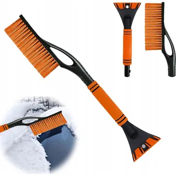 Autoškrabka OUOQI Kartáč na sníh a škrabka na led do auta
