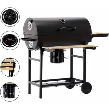Gril na dřevěné uhlí s kolečky / CH5337
