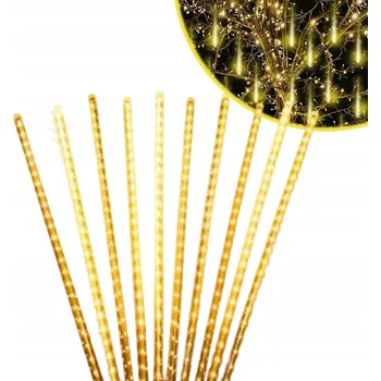 Vánoční dekorace Venkovní Osvětlení 240 LED Meteorický déšť Girlanda 30 cm Rampouchy Propojitelné Světlo