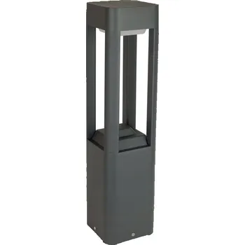 Venkovní osvětlení Kvadratický osvětlovací sloupek Su-ma GX53 50 cm šedý