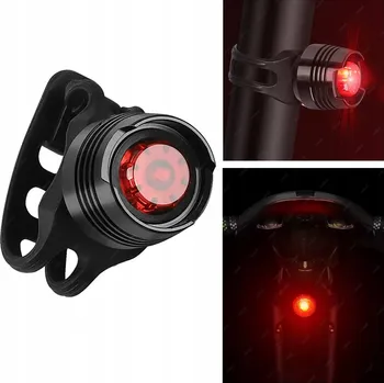 Cyklosvítilna ZADNÍ SVĚTLO NA KOLO LED HLINÍKOVÉ OSVĚTLENÍ 3 REŽIMY