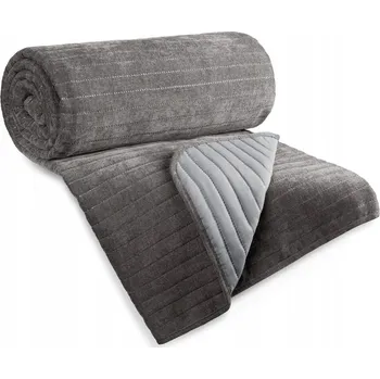 Přehoz na lůžko Přehoz na postel Eurofirany polyester 170 cm x 210 cm šedý