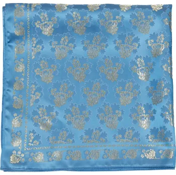 Šátek HEDVA ČESKÝ BROKÁT Šátek Ondrin VSh 76x76 KOLOPEJKA azurová