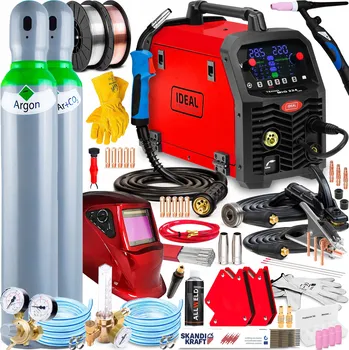 Svářečka Svářečka MIGOMAT IDEAL TECNO MIG 224 SYNERGIC LED 4X4 MMA TIG Hliník 4R