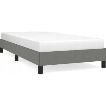Postel Rám postele sametový, tmavě šedý, 203 x 103 x 25 cm